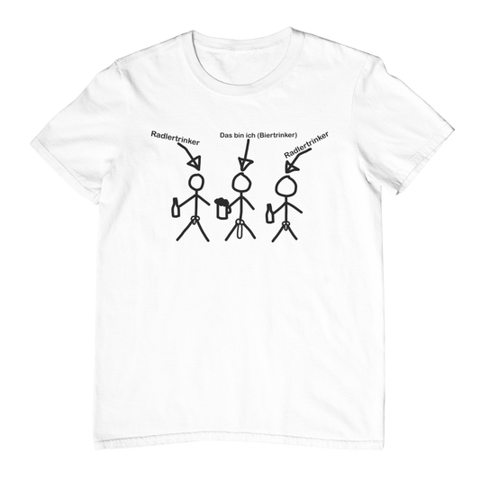 Ich vs. Radlertrinker | Unisex Shirt