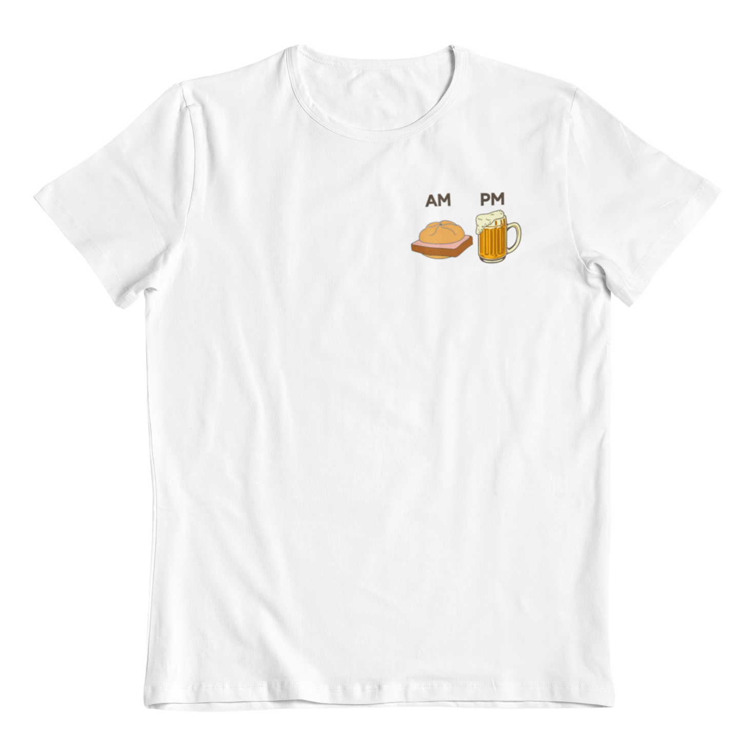Leberkäse und Bier Brustprint |  Unisex Shirt
