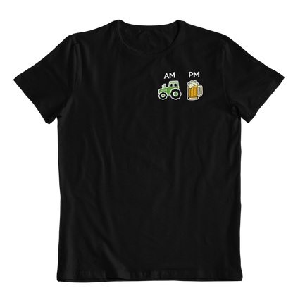 Traktor und Bier  Brustprint | Unisex Shirt