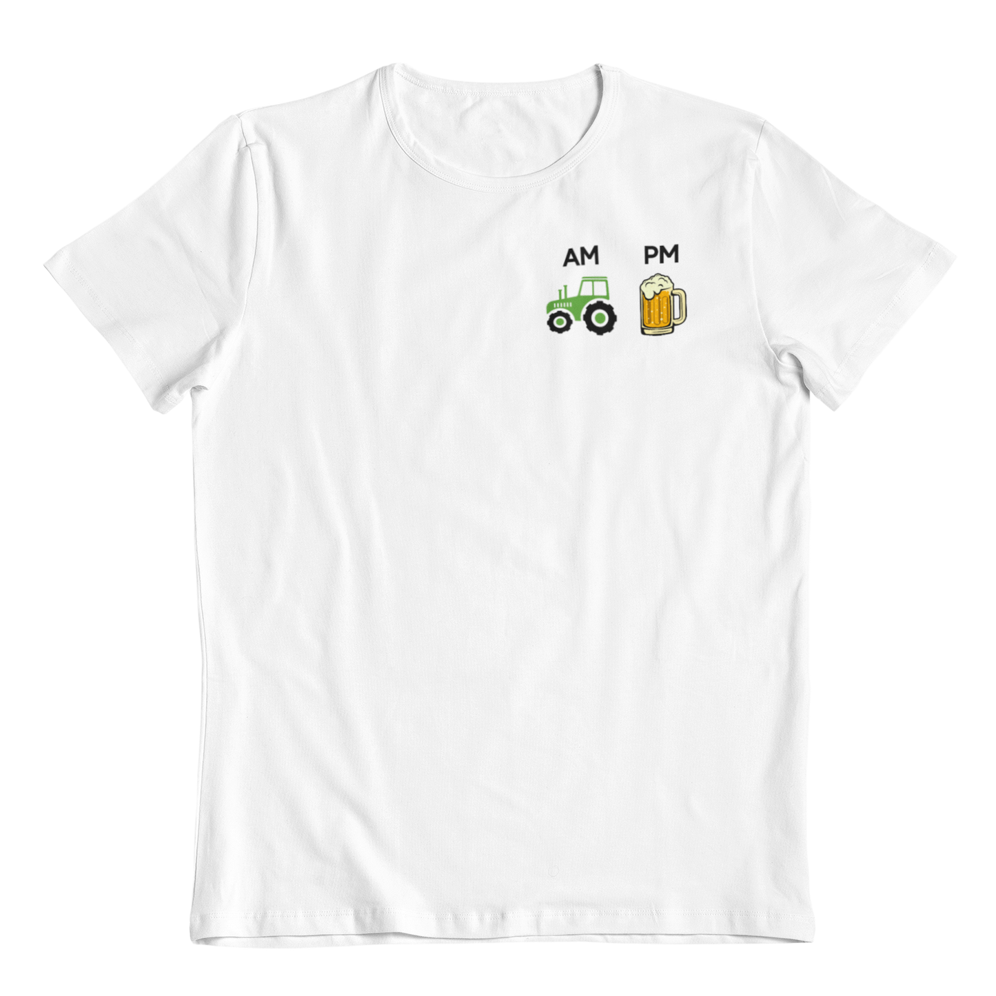 Traktor und Bier  Brustprint | Unisex Shirt