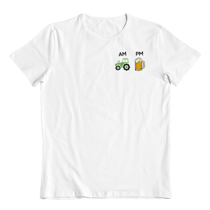 Traktor und Bier  Brustprint | Unisex Shirt