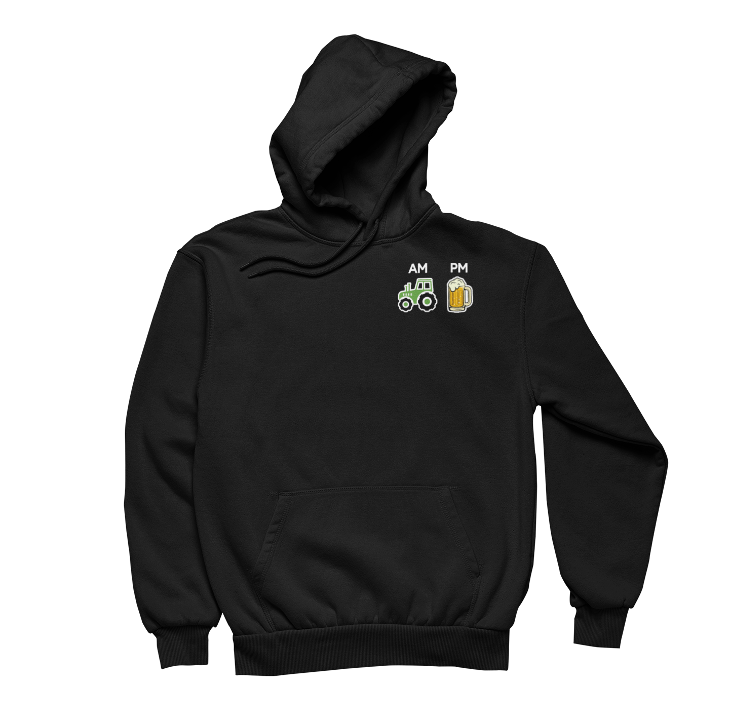 Traktor und Bier  Brustprint | Unisex Hoodie