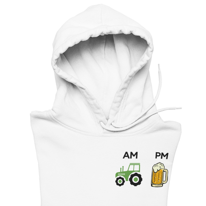 Traktor und Bier  Brustprint | Unisex Hoodie