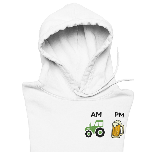 Traktor und Bier  Brustprint | Unisex Hoodie