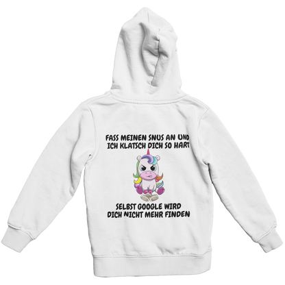 Ich klatsch dich  Backprint |  Unisex Hoodie