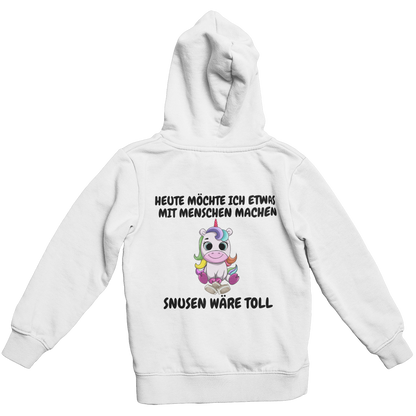 Snusen wäre toll  Backprint | Unisex Hoodie