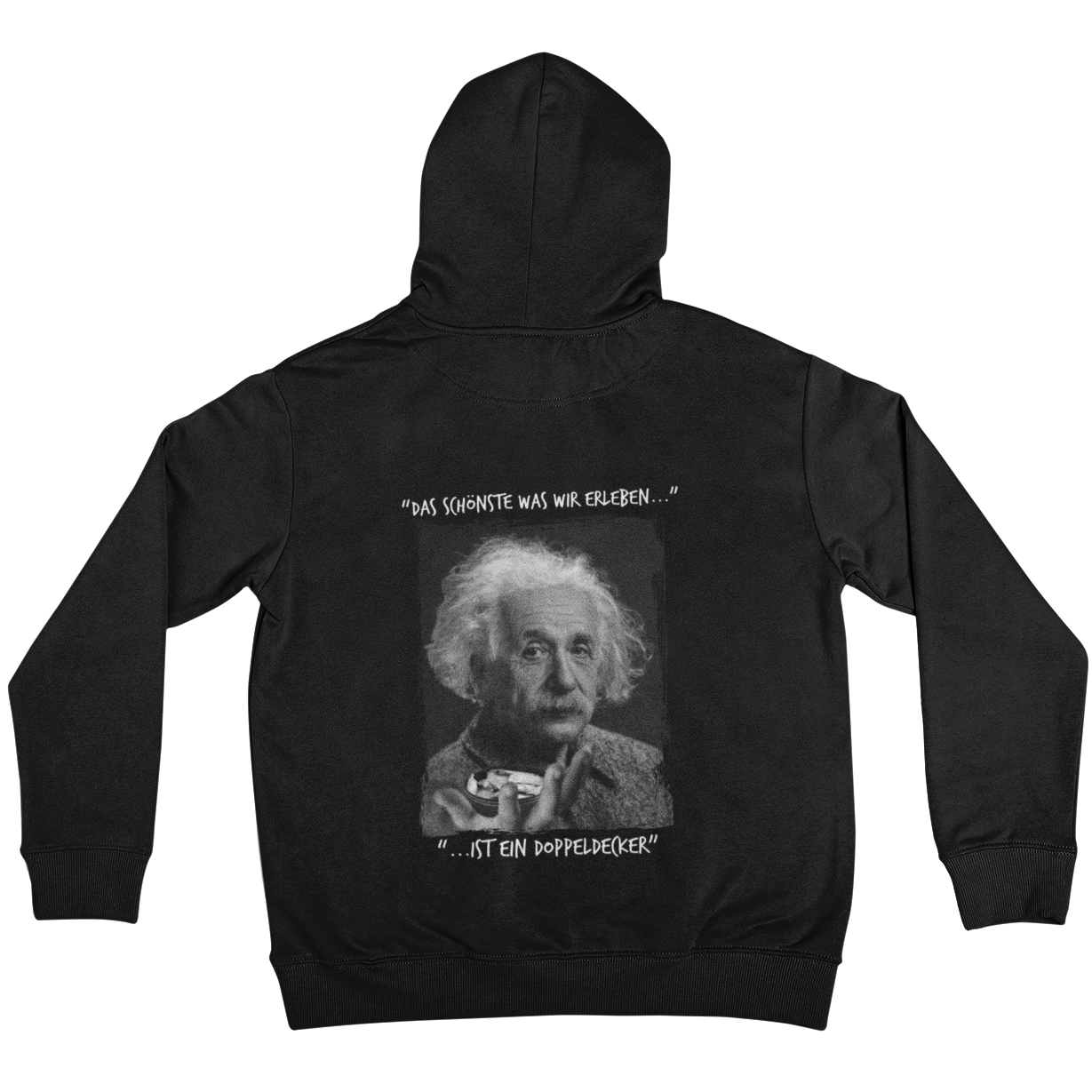 Einstein Doppeldecker Backprint  | Unisex Hoodie