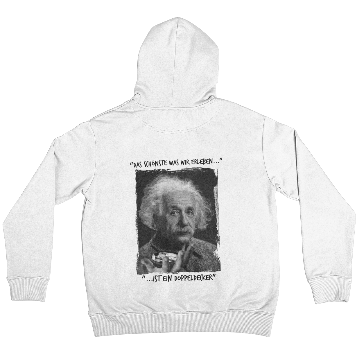 Einstein Doppeldecker Backprint  | Unisex Hoodie