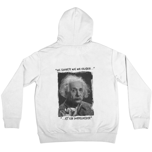 Einstein Doppeldecker Backprint  | Unisex Hoodie