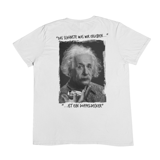 Einstein Doppeldecker  | Unisex Shirt Backprint