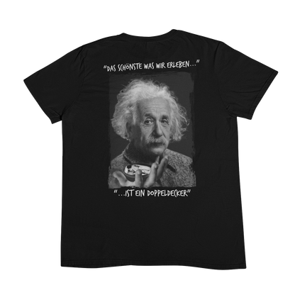 Einstein Doppeldecker  | Unisex Shirt Backprint