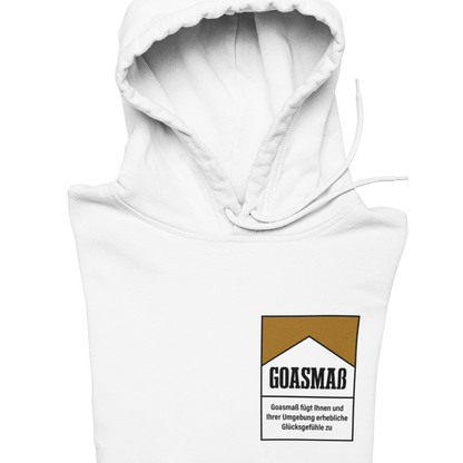 Zigarettenschachtel Goaßmass Brustprint  | Unisex Hoodie