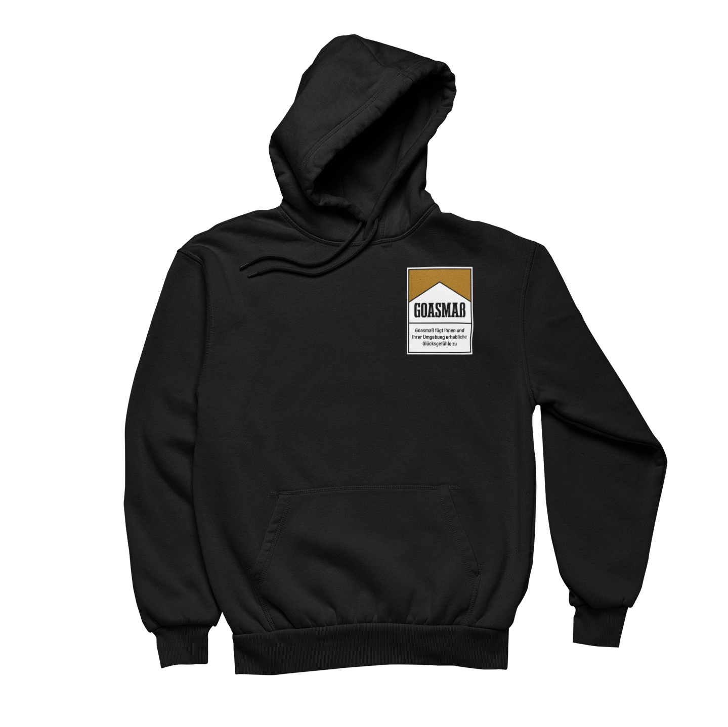 Zigarettenschachtel Goaßmass Brustprint  | Unisex Hoodie