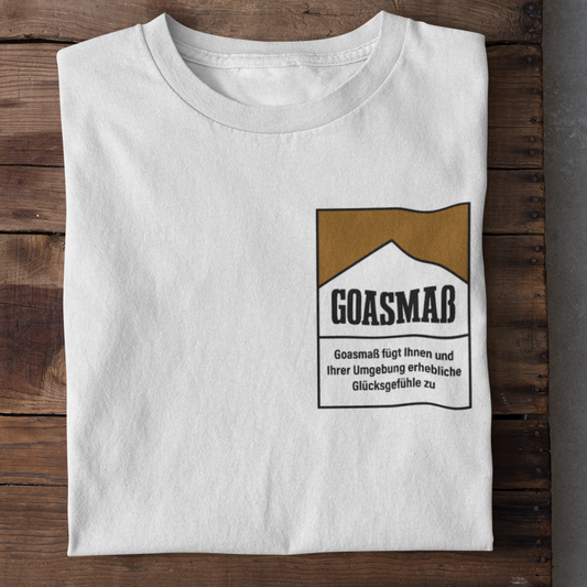 Zigarettenschachtel Goaßmass Brustprint |  Unisex Shirt