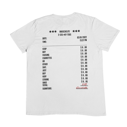 Kassenbon Snus Backprint | Unisex Shirt