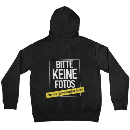 Keine Fotos | Unisex Hoodie  Backprint