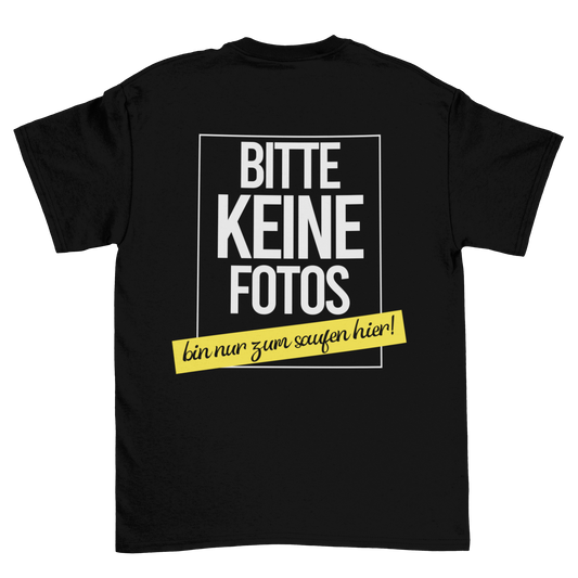 Keine Fotos Backprint | Unisex Shirt