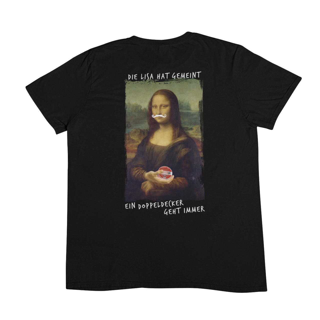Mona Lisa Snus Backprint | Unisex Shirt