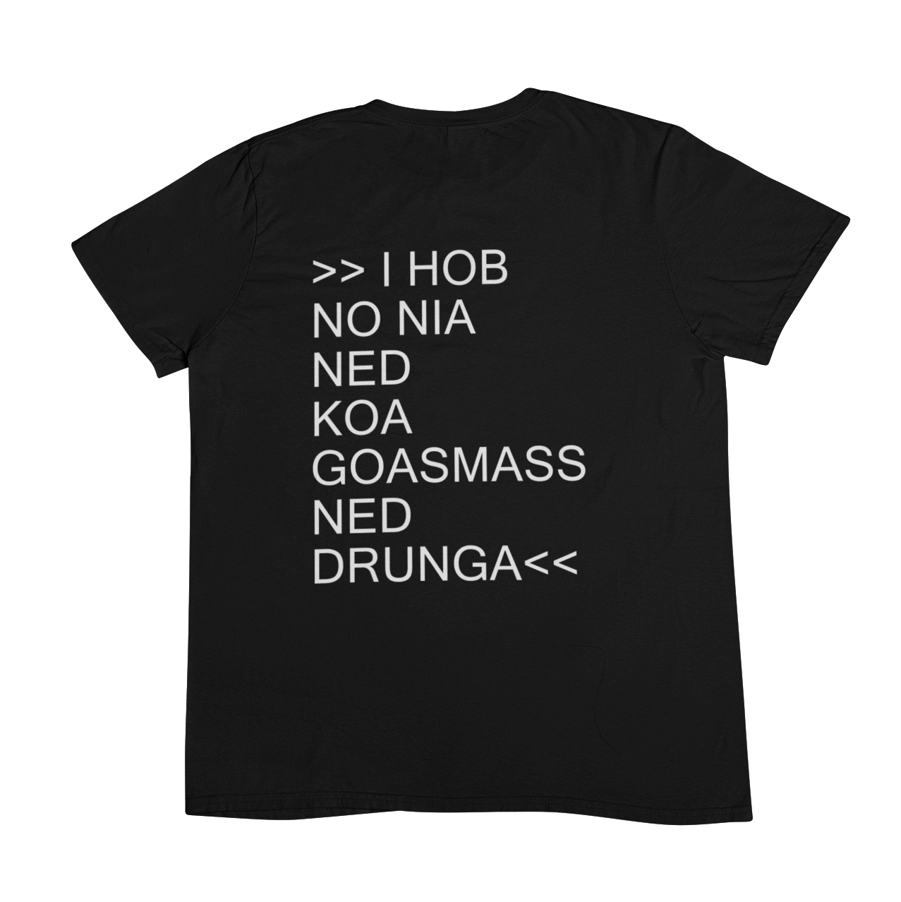 Goasmass ned drunga  Backprint | Unisex Shirt