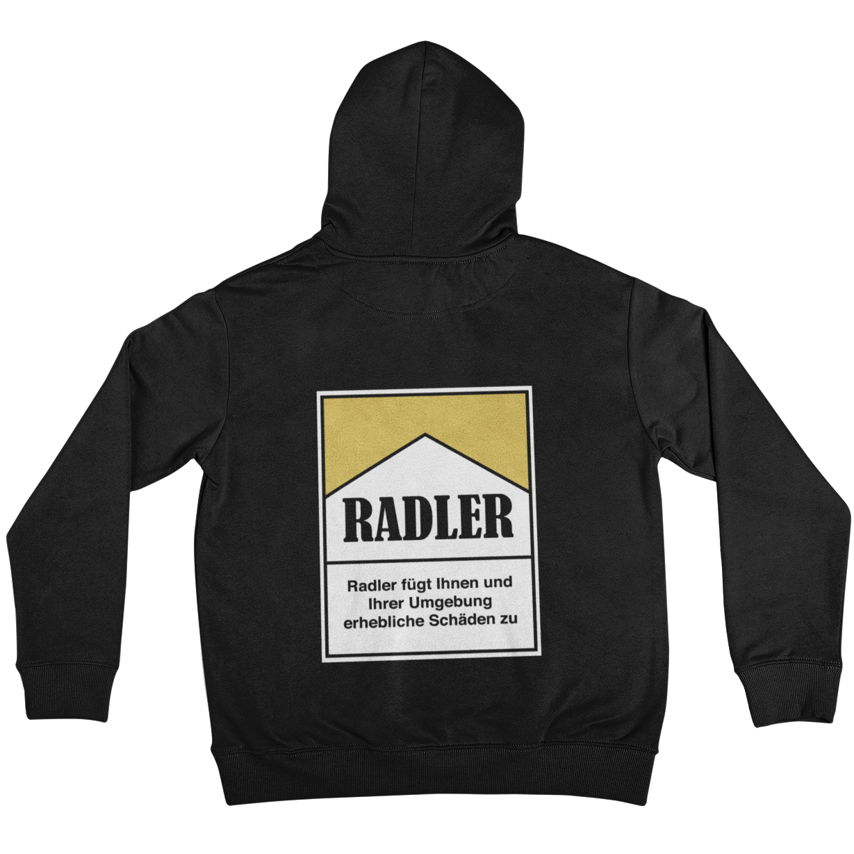 Zigarettenschachtel Radler Backprint |  Unisex Hoodie