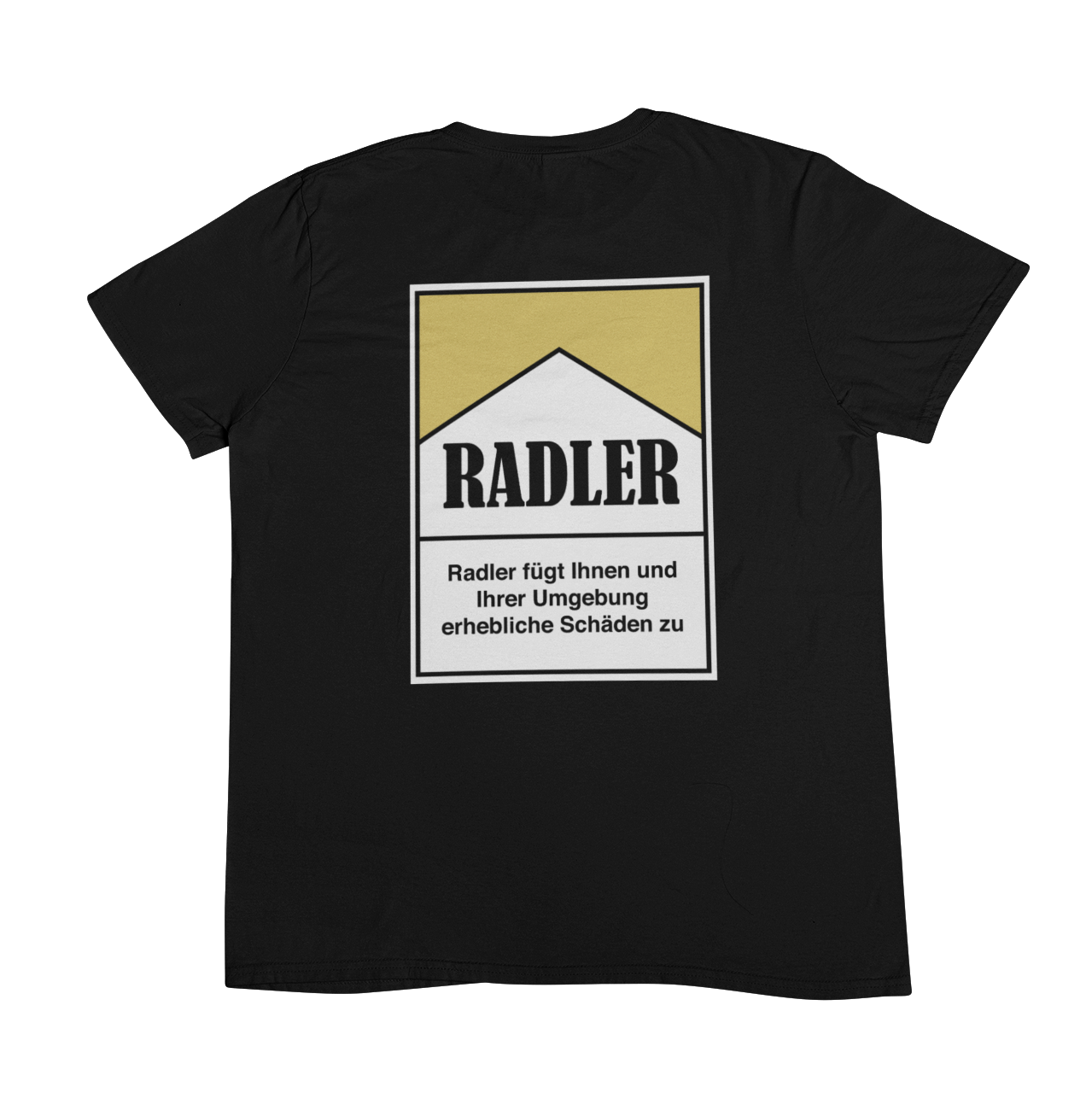 Zigarettenschachtel Radler  Backprint | Unisex Shirt