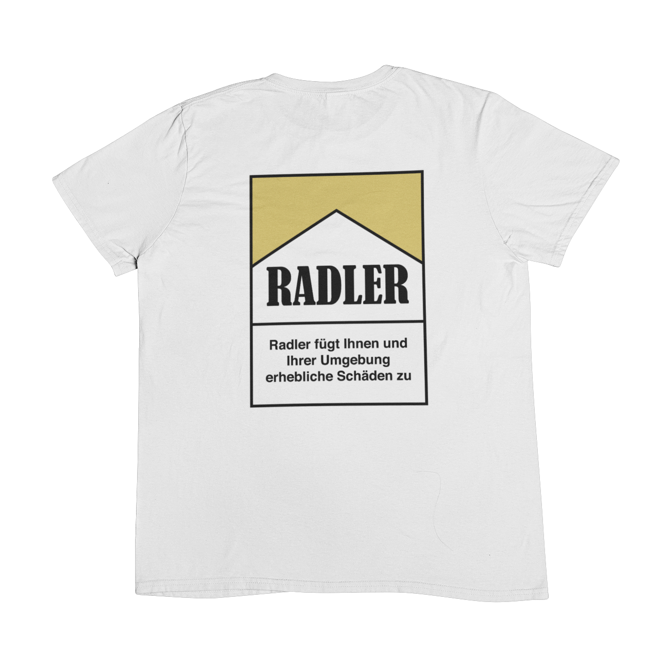 Zigarettenschachtel Radler  Backprint | Unisex Shirt