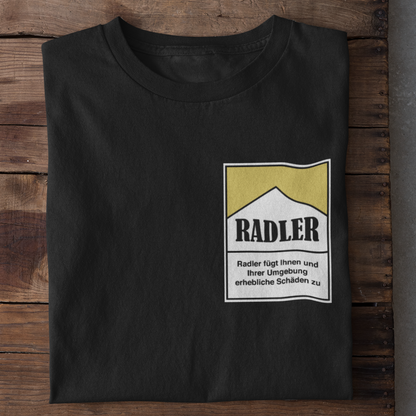 Zigarettenschachtel Radler Brustprint |  Unisex Shirt