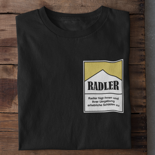 Zigarettenschachtel Radler Brustprint |  Unisex Shirt
