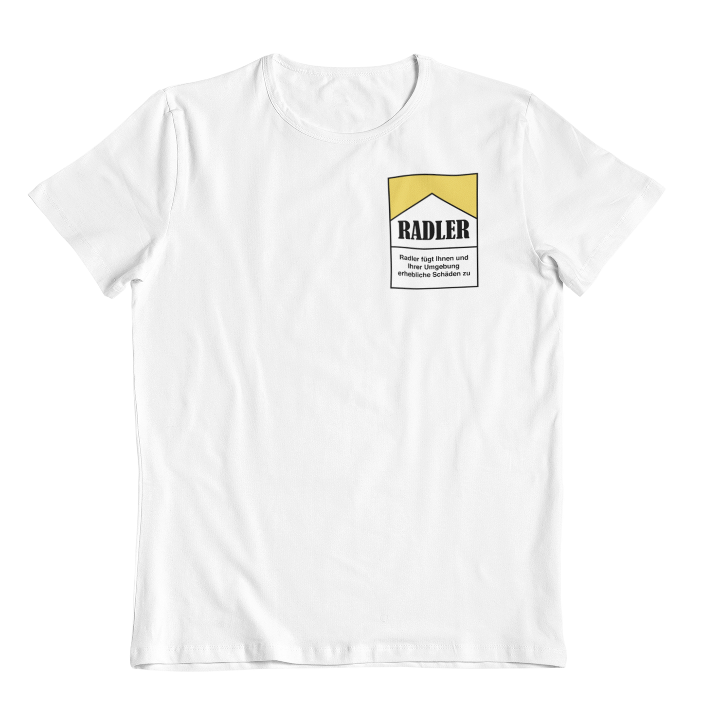 Zigarettenschachtel Radler Brustprint |  Unisex Shirt