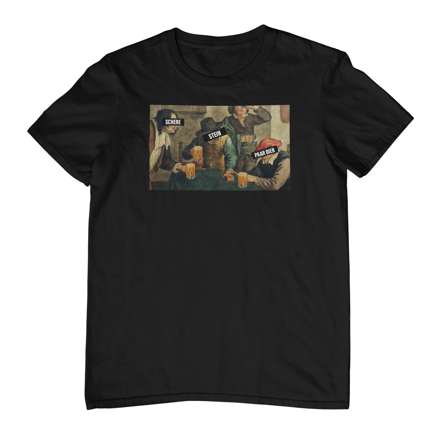Schere Stein Paar Bier |  Unisex Shirt