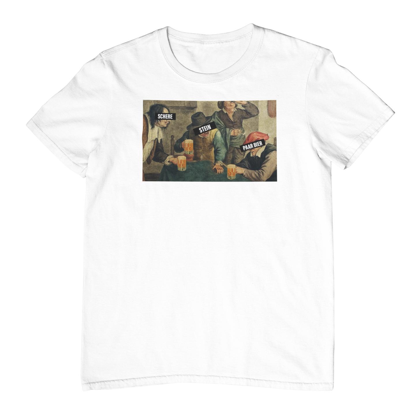 Schere Stein Paar Bier |  Unisex Shirt