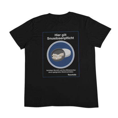 Snusdosenpflicht  Backprint | Unisex Shirt