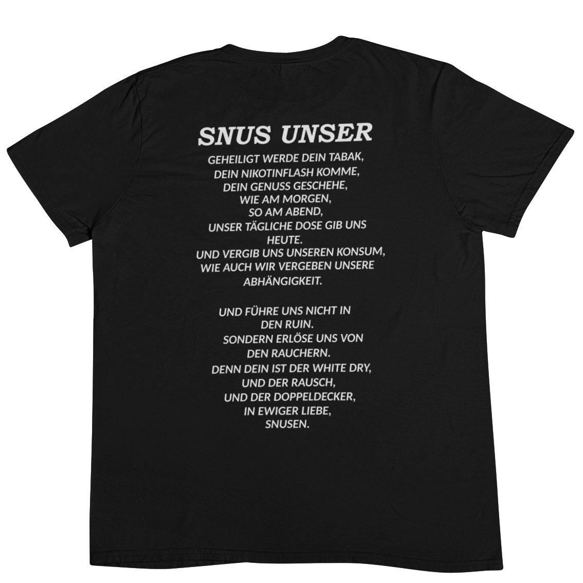 Snus Unser Backprint | Unisex Shirt