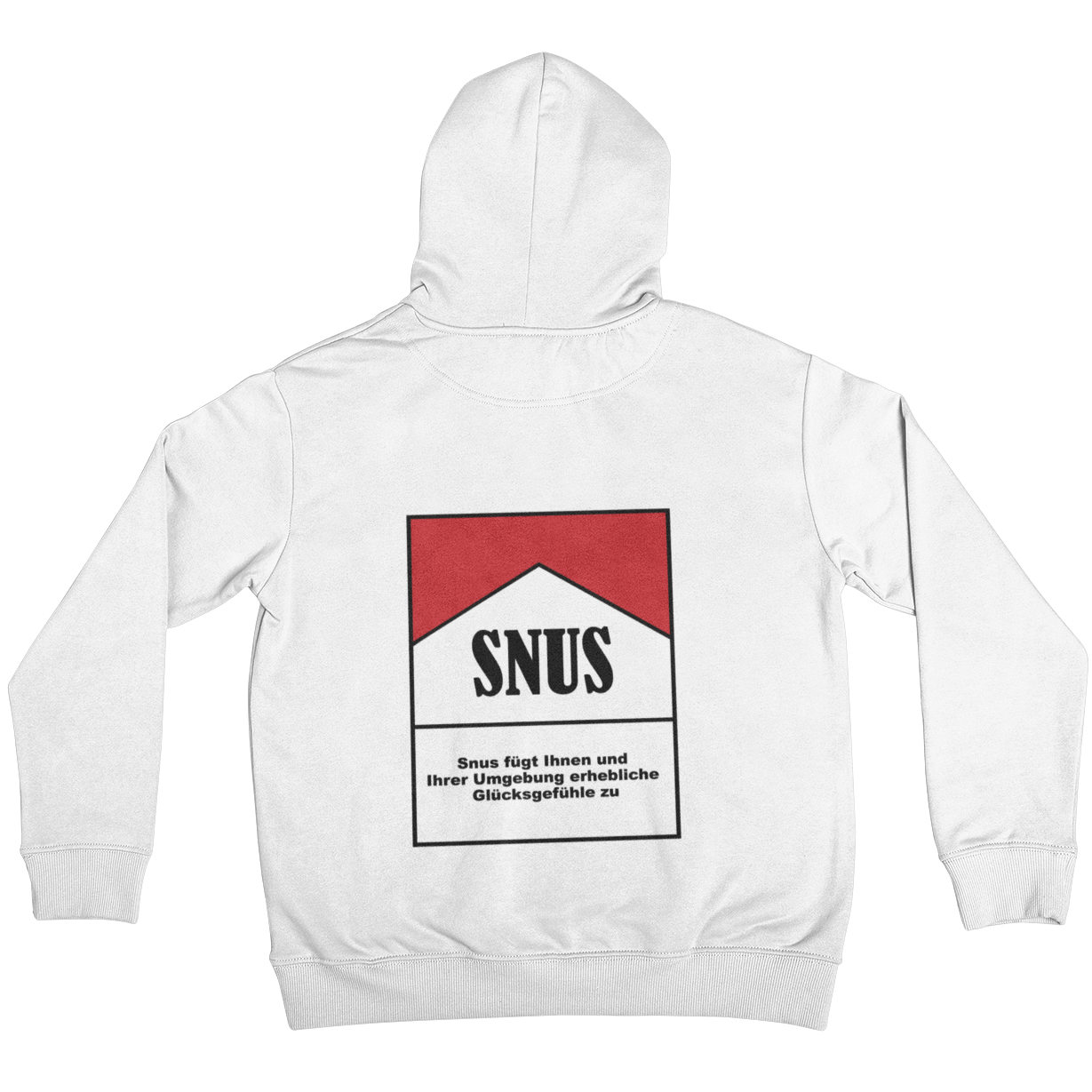 Zigarettenschachtel Snus  Backprint |  Unisex Hoodie
