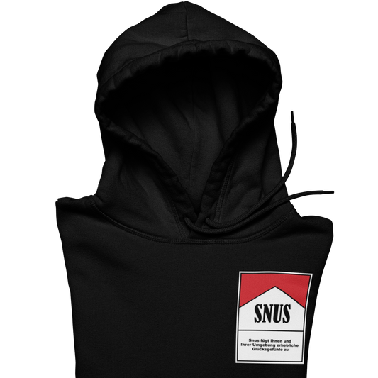 Zigarettenschachtel Snus   Brustprint|  Unisex Hoodie