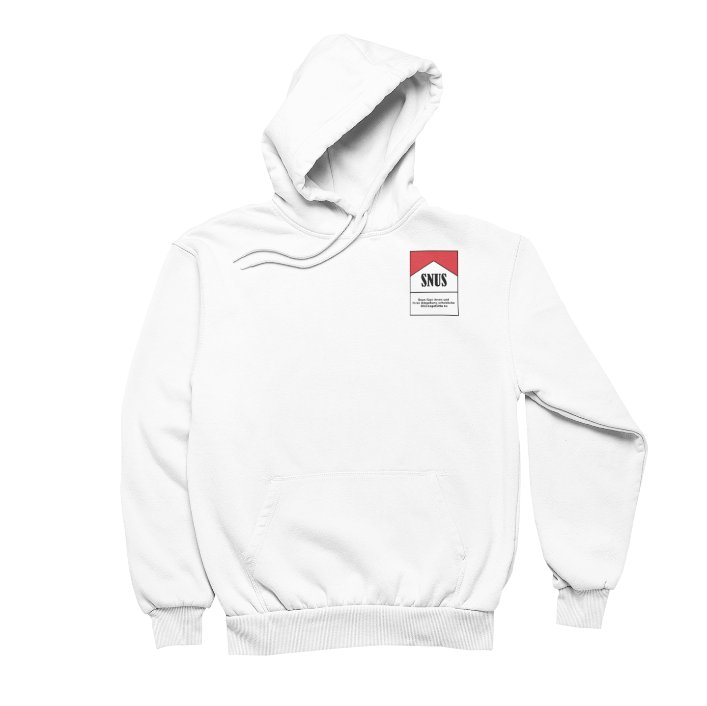 Zigarettenschachtel Snus   Brustprint|  Unisex Hoodie