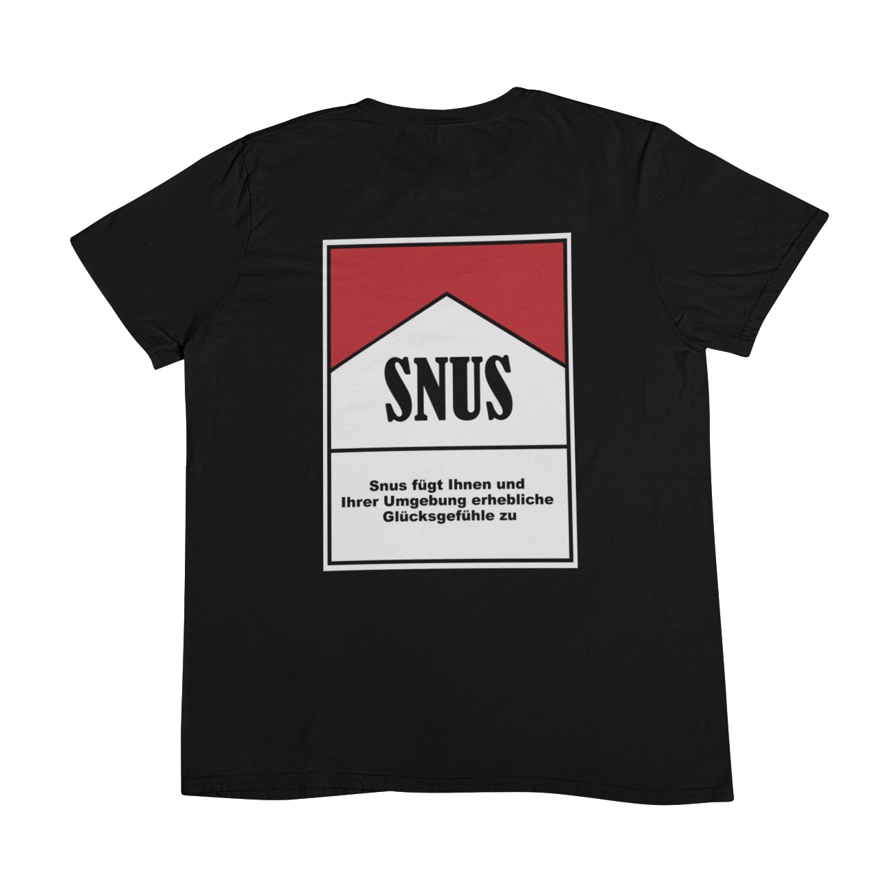 Zigarettenschachtel Snus  | Unisex Shirt Backprint
