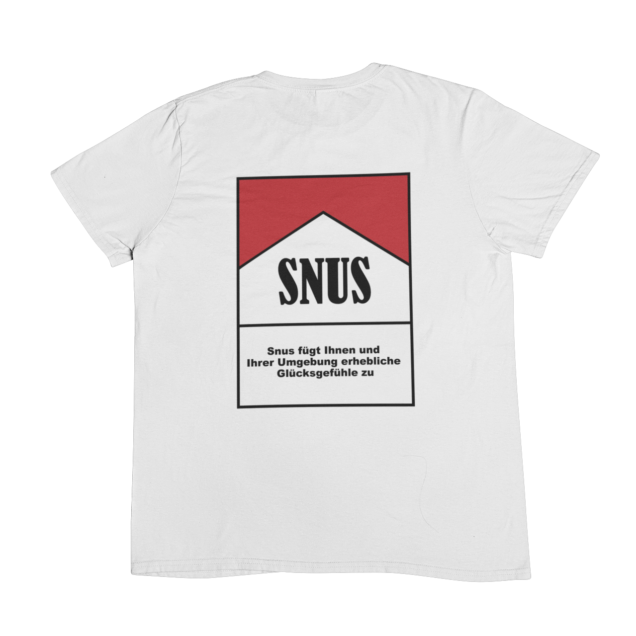 Zigarettenschachtel Snus  | Unisex Shirt Backprint