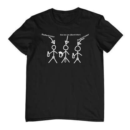 Ich vs. Radlertrinker | Unisex Shirt