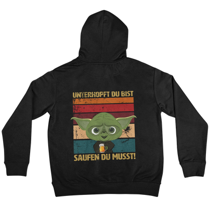 Unterhopft du bist  Backprint  | Unisex Hoodie