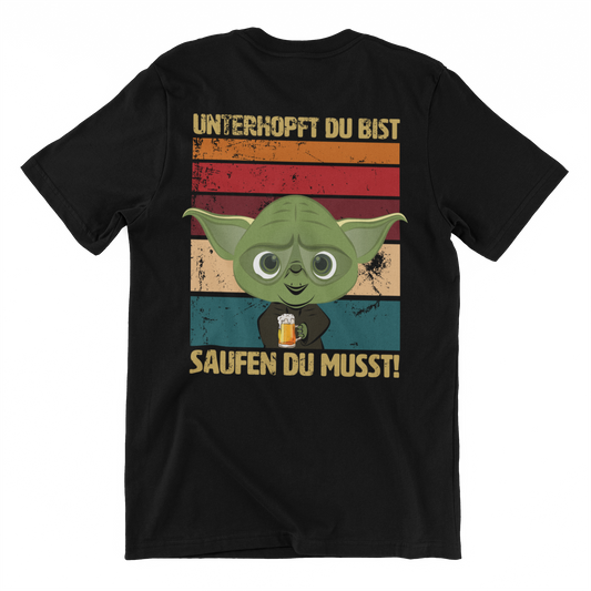 Unterhopft du bist Backprint | Unisex Shirt