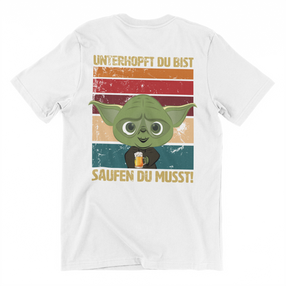 Unterhopft du bist Backprint | Unisex Shirt