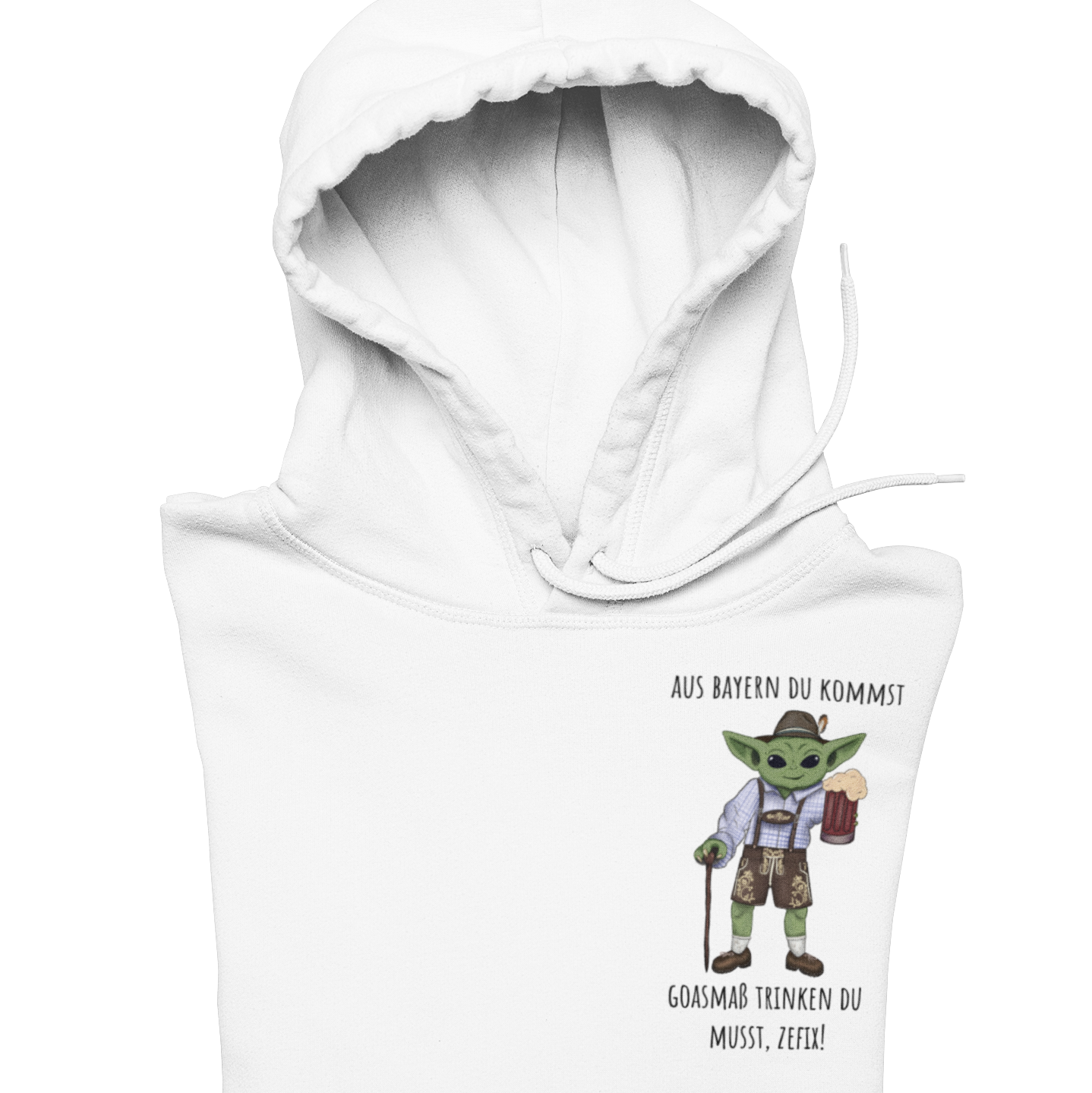 Aus Bayern du kommst  Brustprint | Unisex Hoodie