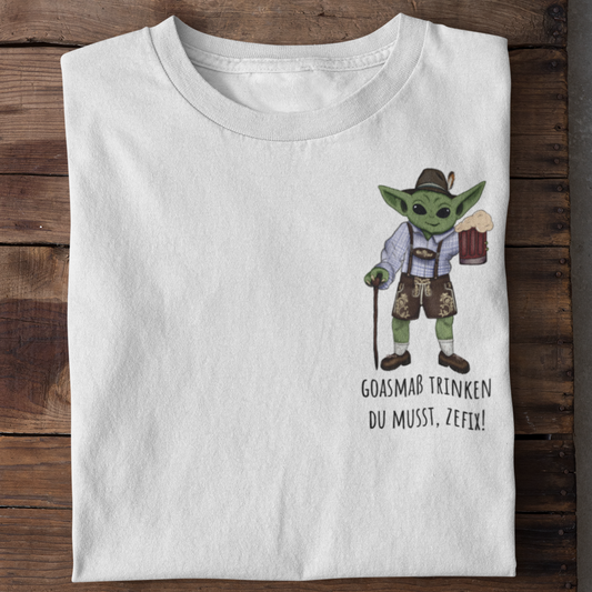 Goaßmass trinken du musst  Brustprint | Unisex Shirt