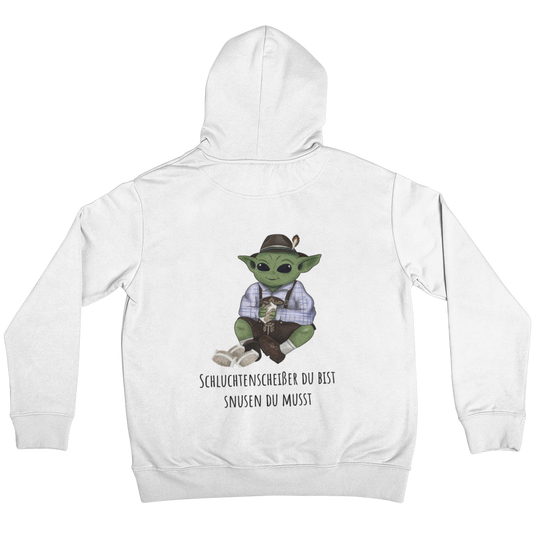 Schluchtenscheißer du bist  Backprint | Unisex Hoodie