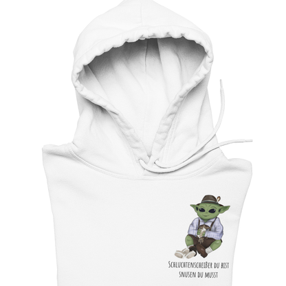 Schluchtenscheißer du bist Brustprint | Unisex Hoodie