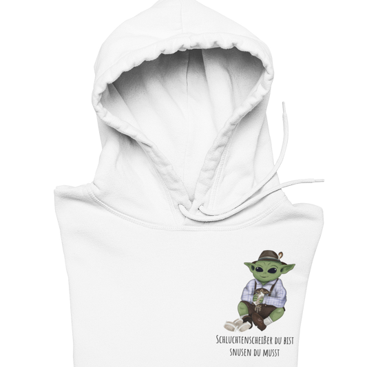 Schluchtenscheißer du bist Brustprint | Unisex Hoodie